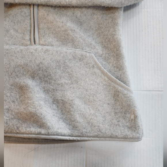Smartwool zip up hooded sweater cream/grey womens size xs - Picture 4 of 9